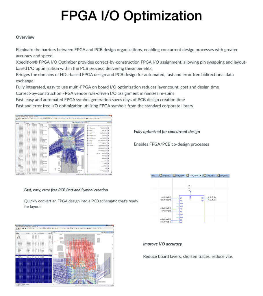 FPGA I/O Optimization